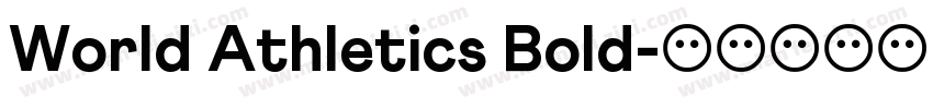 World Athletics Bold字体转换